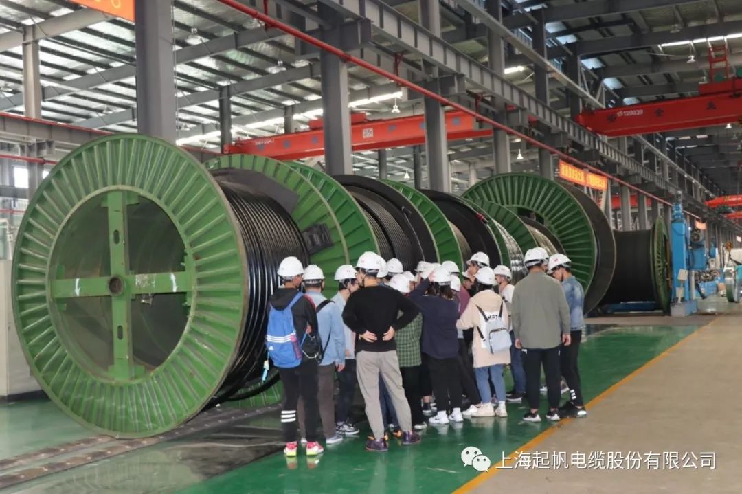 太原理工大学师生团一行来起帆电缆参观交流
